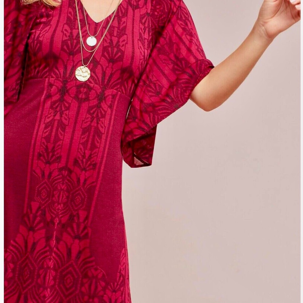 Rare Anthropologie vintage  Akemi + Kin red Isolde knit dress, NWT. Petite Med. - Picture 2 of 16